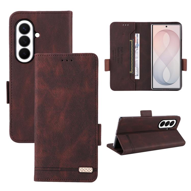 Magnetic Clasp Leather Phone Case, For Galaxy Z Fold8 Ultra 5G, For Samsung Galaxy Z Fold7 5G, For Samsung Galaxy Z Fold6