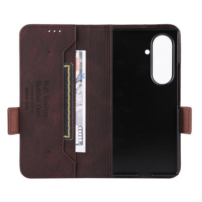 Magnetic Clasp Leather Phone Case, For Galaxy Z Fold8 Ultra 5G, For Samsung Galaxy Z Fold7 5G, For Samsung Galaxy Z Fold6