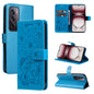 Cat and Bee Embossed Flip Leather Phone Case, For OPPO K12X 5G Global, For OPPO A5 Pro 5G Global, For OPPO Reno12 Pro 5G Global, For OPPO Reno12 5G Global