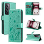 Cat and Bee Embossed Flip Leather Phone Case, For OPPO K12X 5G Global, For OPPO A5 Pro 5G Global, For OPPO Reno12 Pro 5G Global, For OPPO Reno12 5G Global