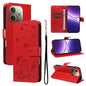 Cat and Bee Embossed Flip Leather Phone Case, For OPPO A5 Pro 5G Global, For OPPO Reno12 Pro 5G Global, For OPPO Reno12 5G Global