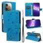 Cat and Bee Embossed Flip Leather Phone Case, For OPPO A5 Pro 5G Global, For OPPO Reno12 Pro 5G Global, For OPPO Reno12 5G Global
