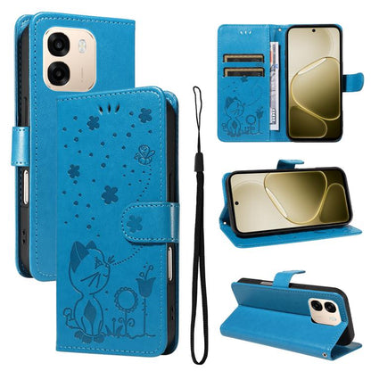 Cat and Bee Embossed Flip Leather Phone Case, For OPPO A6X 5G / A6 5G, For OPPO Reno15 Pro 5G Global, For OPPO Reno15 5G Global, For OPPO Find X9