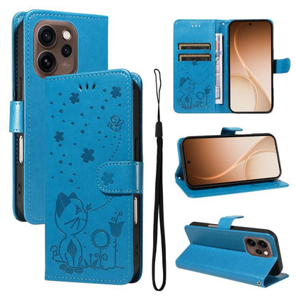 Cat and Bee Embossed Flip Leather Phone Case, For OPPO A6X 5G / A6 5G, For OPPO Reno15 Pro 5G Global, For OPPO Reno15 5G Global, For OPPO Find X9
