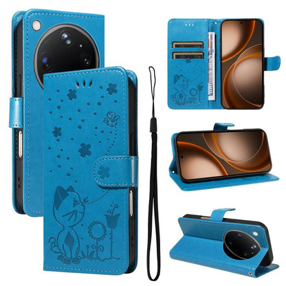 Cat and Bee Embossed Flip Leather Phone Case, For OPPO Find X9 Ultra 5G, For OPPO A6X 5G / A6 5G, For OPPO Reno15 Pro 5G Global, For OPPO Reno15 5G Global