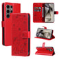 Cat and Bee Embossed Flip Leather Phone Case, For Samsung Galaxy S25 FE 5G, For Samsung Galaxy S25 / S24 5G, For Samsung Galaxy S25+ / S24+ 5G, For Samsung Galaxy S25 Ultra 5G
