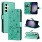 Cat and Bee Embossed Flip Leather Phone Case, For Samsung Galaxy S25 FE 5G, For Samsung Galaxy S25 / S24 5G, For Samsung Galaxy S25+ / S24+ 5G, For Samsung Galaxy S25 Ultra 5G