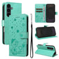 Cat and Bee Embossed Flip Leather Phone Case, For Samsung Galaxy S25 FE 5G, For Samsung Galaxy S25 / S24 5G, For Samsung Galaxy S25+ / S24+ 5G, For Samsung Galaxy S25 Ultra 5G