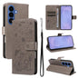 Cat and Bee Embossed Flip Leather Phone Case, For Samsung Galaxy S26+ 5G, For Samsung Galaxy S26 Edge 5G, For Samsung Galaxy S26 Ultra 5G, For Samsung Galaxy S26 5G