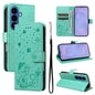 Cat and Bee Embossed Flip Leather Phone Case, For Samsung Galaxy S26+ 5G, For Samsung Galaxy S26 Edge 5G, For Samsung Galaxy S26 Ultra 5G, For Samsung Galaxy S26 5G