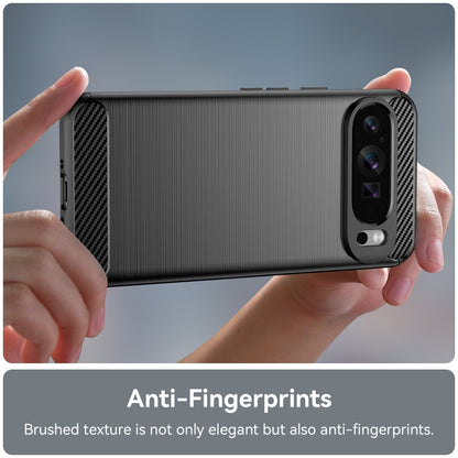 Carbon Fiber Brushed Texture TPU Phone Case, For Google Pixel 9 Pro XL, For Google Pixel 4a