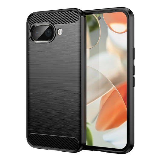 Carbon Fiber Brushed Texture TPU Phone Case, For Google Pixel 9a, For Google Pixel 9 Pro XL, For Google Pixel 4a