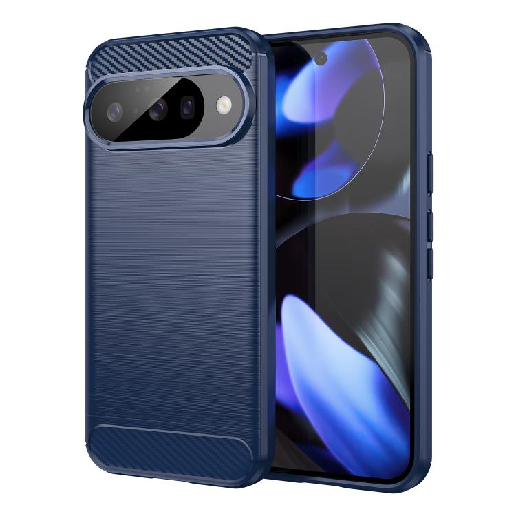 Carbon Fiber Brushed Texture TPU Phone Case, For Google Pixel 10a, For Google Pixel 10 Pro XL, For Google Pixel 10 Pro, For Google Pixel 10, For Google Pixel 9a, For Google Pixel 9 Pro XL, For Google Pixel 4a