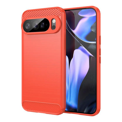 Carbon Fiber Brushed Texture TPU Phone Case, For Google Pixel 10a, For Google Pixel 10 Pro XL, For Google Pixel 10 Pro, For Google Pixel 10, For Google Pixel 9a, For Google Pixel 9 Pro XL, For Google Pixel 4a