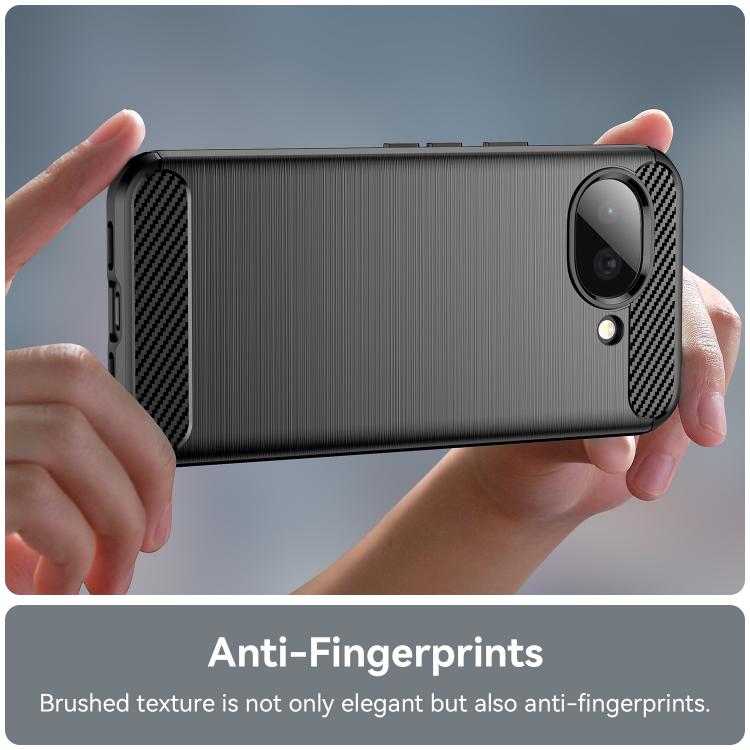 Carbon Fiber Brushed Texture TPU Phone Case, For Google Pixel 10a, For Google Pixel 10 Pro XL, For Google Pixel 10 Pro, For Google Pixel 10, For Google Pixel 9a, For Google Pixel 9 Pro XL, For Google Pixel 4a