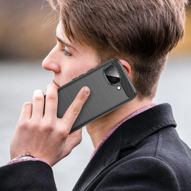 Carbon Fiber Brushed Texture TPU Phone Case, For Google Pixel 10a, For Google Pixel 10 Pro XL, For Google Pixel 10 Pro, For Google Pixel 10, For Google Pixel 9a, For Google Pixel 9 Pro XL, For Google Pixel 4a