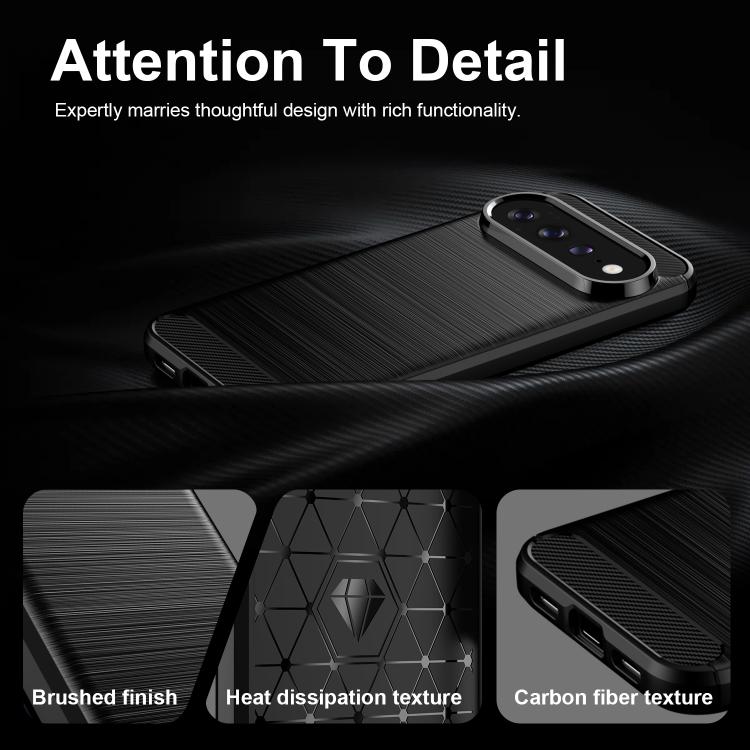 Carbon Fiber Brushed Texture TPU Phone Case, For Google Pixel 11 Pro XL, For Google Pixel 11, For Google Pixel 11 Pro, For Google Pixel 10a, For Google Pixel 10 Pro XL, For Google Pixel 10 Pro, For Google Pixel 10, For Google Pixel 9a