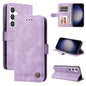 Skin Feel Life Tree Metal Button Leather Phone Case, For Samsung Galaxy S26 5G, For Samsung Galaxy S25 Edge 5G, For Samsung Galaxy S25 5G, For Samsung Galaxy S25+ 5G
