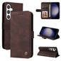 Skin Feel Life Tree Metal Button Leather Phone Case, For Samsung Galaxy S26 5G, For Samsung Galaxy S25 Edge 5G, For Samsung Galaxy S25 5G, For Samsung Galaxy S25+ 5G