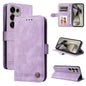 Skin Feel Life Tree Metal Button Leather Phone Case, For Samsung Galaxy S25 Ultra 5G, For Samsung Galaxy S24 FE 5G