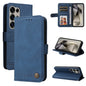 Skin Feel Life Tree Metal Button Leather Phone Case, For Samsung Galaxy S25 Ultra 5G, For Samsung Galaxy S24 FE 5G