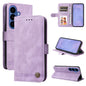 Skin Feel Life Tree Metal Button Leather Phone Case, For Samsung Galaxy S26 5G, For Samsung Galaxy S25 Edge 5G, For Samsung Galaxy S25 5G, For Samsung Galaxy S25+ 5G