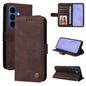 Skin Feel Life Tree Metal Button Leather Phone Case, For Samsung Galaxy S26 5G, For Samsung Galaxy S25 Edge 5G, For Samsung Galaxy S25 5G, For Samsung Galaxy S25+ 5G
