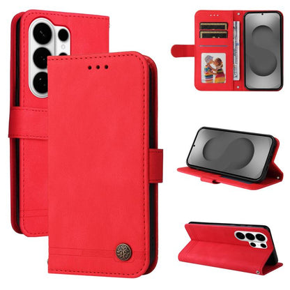 Skin Feel Life Tree Metal Button Leather Phone Case, For Galaxy S26 FE 5G, For Samsung Galaxy S26+ 5G, For Samsung Galaxy S26 Edge 5G, For Samsung Galaxy S26 Ultra 5G