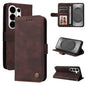 Skin Feel Life Tree Metal Button Leather Phone Case, For Galaxy S26 FE 5G, For Samsung Galaxy S26+ 5G, For Samsung Galaxy S26 Edge 5G, For Samsung Galaxy S26 Ultra 5G