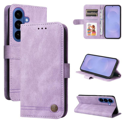 Skin Feel Life Tree Metal Button Leather Phone Case, For Galaxy S26 FE 5G, For Samsung Galaxy S26+ 5G, For Samsung Galaxy S26 Edge 5G, For Samsung Galaxy S26 Ultra 5G