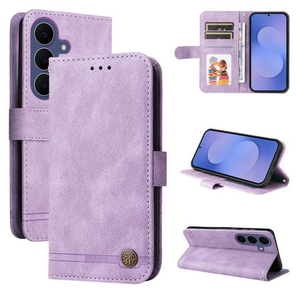 Skin Feel Life Tree Metal Button Leather Phone Case, For Galaxy S26 FE 5G, For Samsung Galaxy S26+ 5G, For Samsung Galaxy S26 Edge 5G, For Samsung Galaxy S26 Ultra 5G