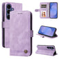 Skin Feel Life Tree Metal Button Leather Phone Case, For Galaxy S26 FE 5G, For Samsung Galaxy S26+ 5G, For Samsung Galaxy S26 Edge 5G, For Samsung Galaxy S26 Ultra 5G