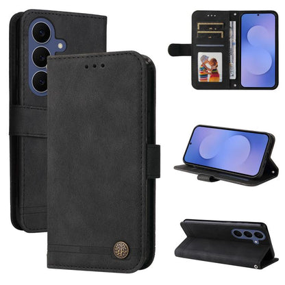 Skin Feel Life Tree Metal Button Leather Phone Case, For Galaxy S26 FE 5G, For Samsung Galaxy S26+ 5G, For Samsung Galaxy S26 Edge 5G, For Samsung Galaxy S26 Ultra 5G