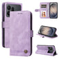Skin Feel Life Tree Metal Button Leather Phone Case, For Galaxy S27 Ultra 5G, For Galaxy S27 Pro 5G, For Galaxy S27 5G, For Galaxy S27+ 5G