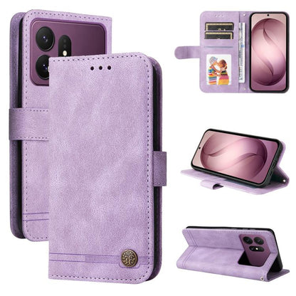 Skin Feel Life Tree Metal Button Leather Phone Case, For Galaxy S27 Ultra 5G, For Galaxy S27 Pro 5G, For Galaxy S27 5G, For Galaxy S27+ 5G