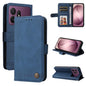 Skin Feel Life Tree Metal Button Leather Phone Case, For Galaxy S27 Ultra 5G, For Galaxy S27 Pro 5G, For Galaxy S27 5G, For Galaxy S27+ 5G