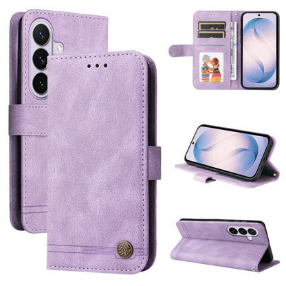 Skin Feel Life Tree Metal Button Leather Phone Case, For Galaxy S27 Ultra 5G, For Galaxy S27 Pro 5G, For Galaxy S27 5G, For Galaxy S27+ 5G