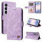 Skin Feel Life Tree Metal Button Leather Phone Case, For Galaxy S27 Ultra 5G, For Galaxy S27 Pro 5G, For Galaxy S27 5G, For Galaxy S27+ 5G