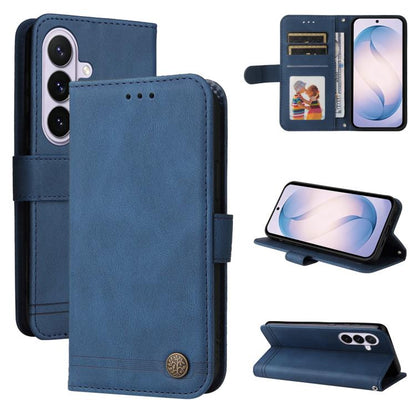 Skin Feel Life Tree Metal Button Leather Phone Case, For Galaxy S27 Ultra 5G, For Galaxy S27 Pro 5G, For Galaxy S27 5G, For Galaxy S27+ 5G