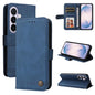 Skin Feel Life Tree Metal Button Leather Phone Case, For Galaxy S27 Ultra 5G, For Galaxy S27 Pro 5G, For Galaxy S27 5G, For Galaxy S27+ 5G