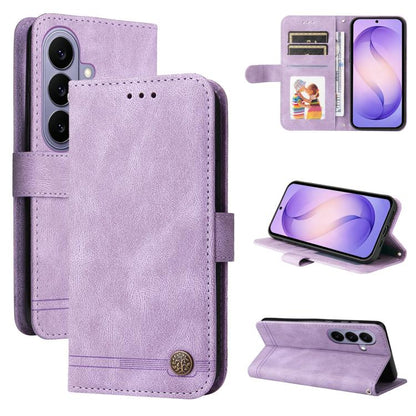 Skin Feel Life Tree Metal Button Leather Phone Case, For Galaxy S27 Ultra 5G, For Galaxy S27 Pro 5G, For Galaxy S27 5G, For Galaxy S27+ 5G