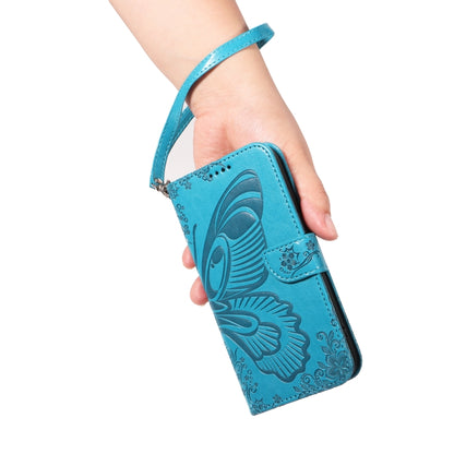 Swallowtail Butterfly Embossed Leather Phone Case, For Samsung Galaxy S24 FE 5G