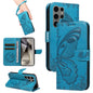 Swallowtail Butterfly Embossed Leather Phone Case, For Samsung Galaxy S25 FE 5G, For Samsung Galaxy S25 / S24 5G, For Samsung Galaxy S25+ / S24+ 5G, For Samsung Galaxy S25 Ultra 5G