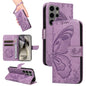 Swallowtail Butterfly Embossed Leather Phone Case, For Samsung Galaxy S25 FE 5G, For Samsung Galaxy S25 / S24 5G, For Samsung Galaxy S25+ / S24+ 5G, For Samsung Galaxy S25 Ultra 5G