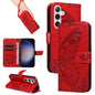 Swallowtail Butterfly Embossed Leather Phone Case, For Samsung Galaxy S25 FE 5G, For Samsung Galaxy S25 / S24 5G, For Samsung Galaxy S25+ / S24+ 5G, For Samsung Galaxy S25 Ultra 5G