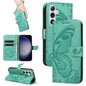 Swallowtail Butterfly Embossed Leather Phone Case, For Samsung Galaxy S25 FE 5G, For Samsung Galaxy S25 / S24 5G, For Samsung Galaxy S25+ / S24+ 5G, For Samsung Galaxy S25 Ultra 5G