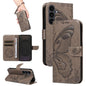 Swallowtail Butterfly Embossed Leather Phone Case, For Samsung Galaxy S25 FE 5G, For Samsung Galaxy S25 / S24 5G, For Samsung Galaxy S25+ / S24+ 5G, For Samsung Galaxy S25 Ultra 5G