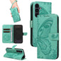 Swallowtail Butterfly Embossed Leather Phone Case, For Samsung Galaxy S25 FE 5G, For Samsung Galaxy S25 / S24 5G, For Samsung Galaxy S25+ / S24+ 5G, For Samsung Galaxy S25 Ultra 5G