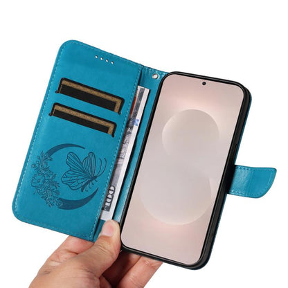 Swallowtail Butterfly Embossed Leather Phone Case, For Samsung Galaxy S26 Edge 5G, For Samsung Galaxy S26 Ultra 5G, For Samsung Galaxy S26 Pro 5G, For Samsung Galaxy S25 FE 5G
