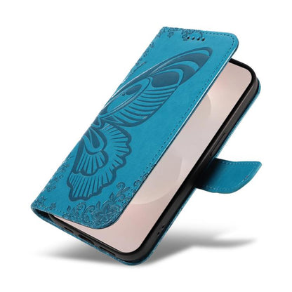 Swallowtail Butterfly Embossed Leather Phone Case, For Samsung Galaxy S26 Edge 5G, For Samsung Galaxy S26 Ultra 5G, For Samsung Galaxy S26 Pro 5G, For Samsung Galaxy S25 FE 5G